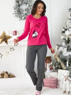 Royalfashion Bawełniana damska 2-częściowa piżama