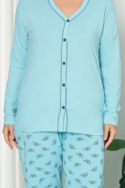 Royalfashion Bawełniana damska 2-częściowa piżama PLUS SIZE