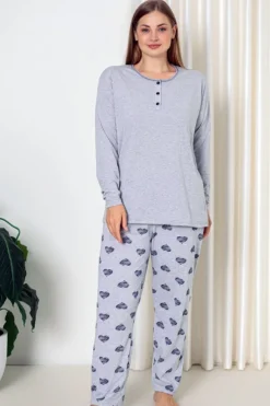 Royalfashion Bawełniana damska 2-częściowa piżama PLUS SIZE