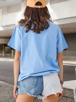 Royalfashion Bawełniana damska bluzka z napisem