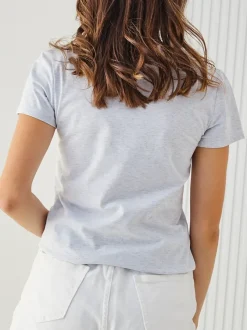 Royalfashion Bawełniana damska bluzka w motyle