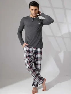 Royalfashion Bawełniana męska piżama 2- częściowa