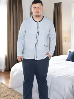 Royalfashion Bawełniana piżama męska PLUS SIZE