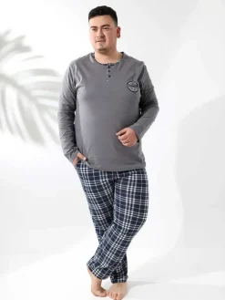 Royalfashion Bawełniana piżama męska PLUS SIZE