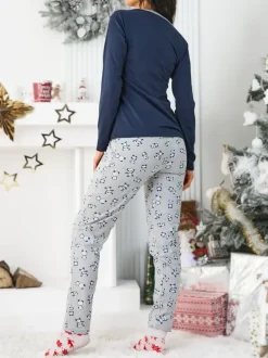 Royalfashion Bawełniana piżama damska Panda Mood