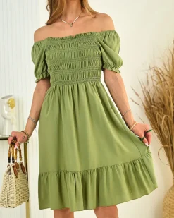 Royalfashion Bawełniana sukienka damska mini a'la hiszpanka