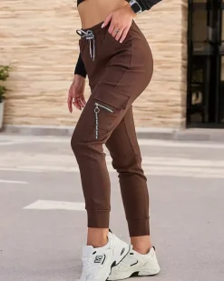 Royalfashion Bawełniane damskie materiałowe spodnie typu bojówki