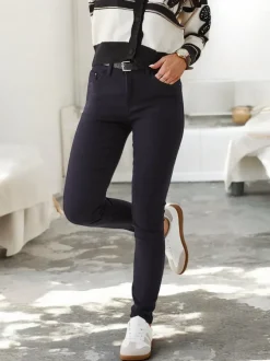 Royalfashion Bawełniane jeansy damskie typu rurki