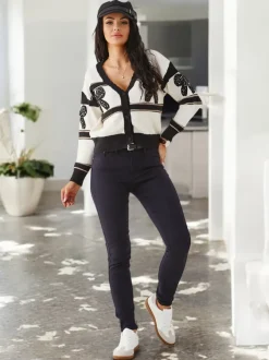 Royalfashion Bawełniane jeansy damskie typu rurki