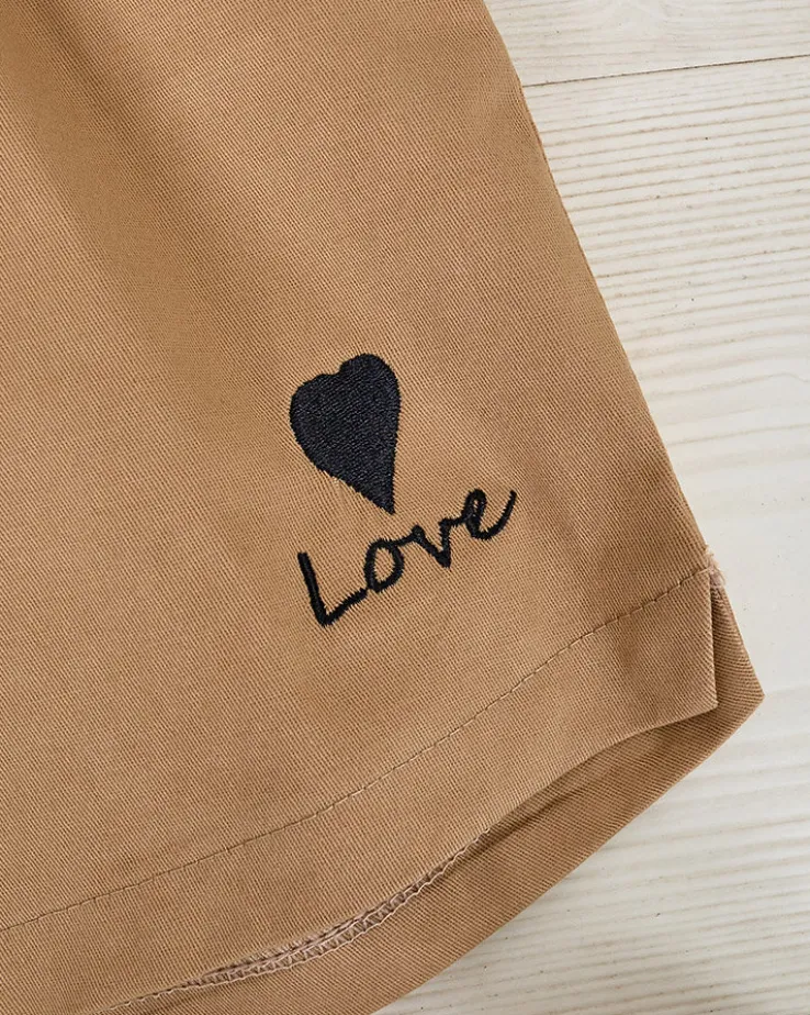 Royalfashion Bawełniane materiałowe krótkie spodenki damskie