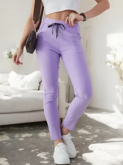 Royalfashion Bawełniane spodnie damskie rurki