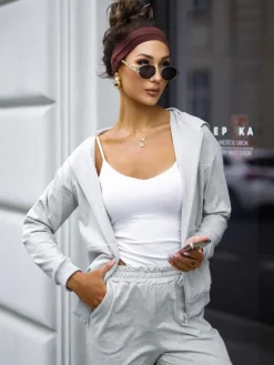 Royalfashion Bawełniany Damski komplet dresowy Casual Dres