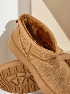 Royalfashion Beżowe buty a'la śniegowce damskie Corob