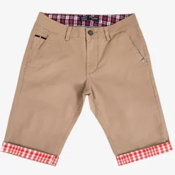 Royalfashion Beżowe męskie krótkie spodenki