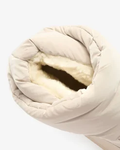 Royalfashion Beżowe wsuwane śniegowce damskie Maderta