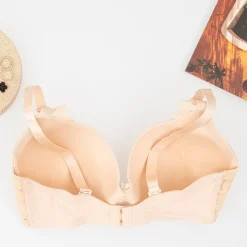 Royalfashion Beżowy biustonosz usztywniany