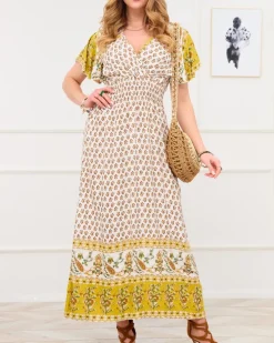 Royalfashion Biała letnia sukienka damska