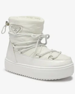 Royalfashion Białe dziecięce wsuwane buty a'la śniegowce Asifa