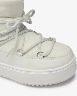 Royalfashion Białe dziecięce wsuwane buty a'la śniegowce Asifa