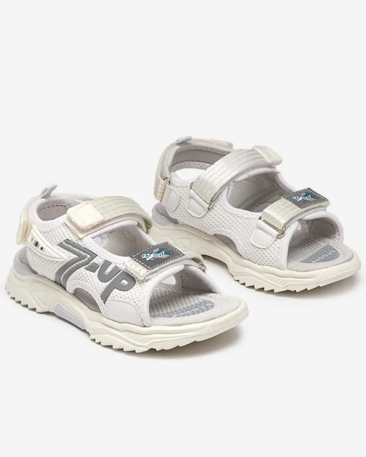 Royalfashion Białe sandały dziecięce Doniso