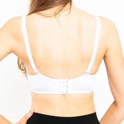 Royalfashion Biały usztywniany biustonosz z koronką