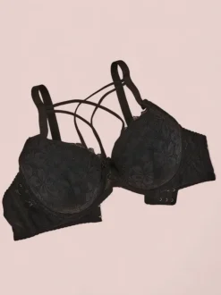 Royalfashion Biustonosz damski usztywniany z koronką