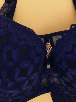 Royalfashion Biustonosz damski usztywniany z koronką