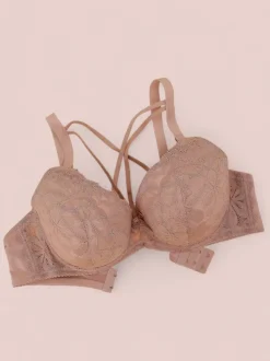 Royalfashion Biustonosz damski usztywniany z koronką