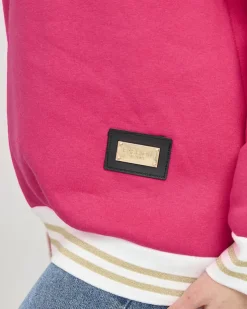 Royalfashion Bluza damska z ociepleniem w kolorze fuksjowym