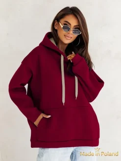 Royalfashion Bluza damska z kapturem oversize