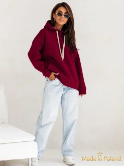 Royalfashion Bluza damska z kapturem oversize