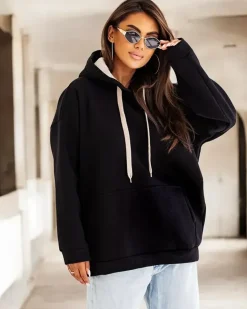 Royalfashion Bluza damska z kapturem oversize