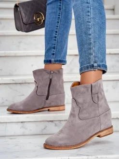 Royalfashion Botki a'la kowbojki na krytym koturnie Patorias