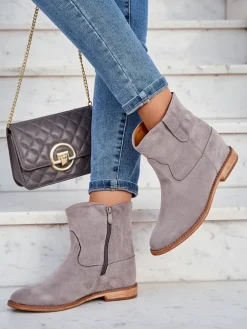 Royalfashion Botki a'la kowbojki na krytym koturnie Patorias