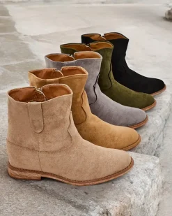 Royalfashion Botki a'la kowbojki na krytym koturnie Patorias