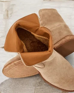 Royalfashion Botki a'la kowbojki na krytym koturnie Blueston