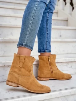 Royalfashion Botki a'la kowbojki na krytym koturnie Patorias