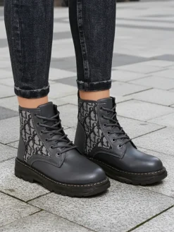 Royalfashion Botki damskie z printem Efrioz