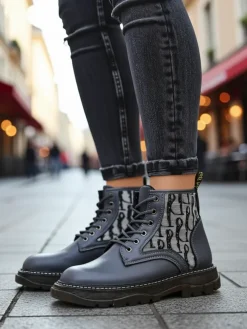 Royalfashion Botki damskie z printem Efrioz