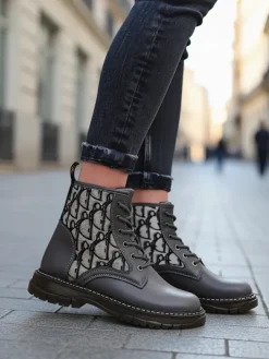 Royalfashion Botki damskie z printem Efrioz