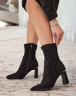 Royalfashion Botki damskie na słupku Segiose