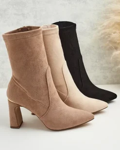 Royalfashion Botki damskie na słupku Segiose