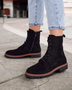 Royalfashion Botki damskie sznurowane Gosop