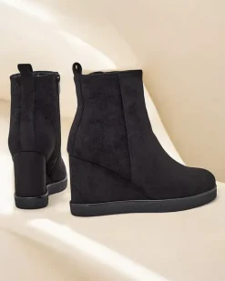 Royalfashion Botki damskie na koturnie Sierra