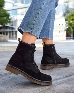 Royalfashion Botki damskie sznurowane Rullo