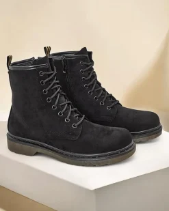 Royalfashion Botki damskie sznurowane Rullo