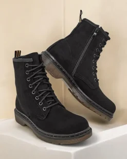 Royalfashion Botki damskie sznurowane Rullo