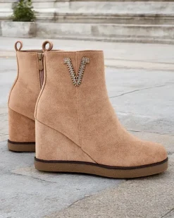 Royalfashion Botki damskie na koturnie Nerias