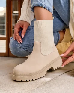 Royalfashion Botki damskie wsuwane Dorino