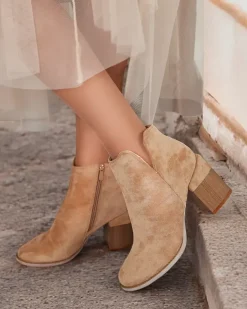 Royalfashion Botki damskie eko zamszowe Ovi